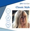 In Style Eyes Enda Middle - Italian Design Bifocal Magnification Reading Glasses - Wired Metal Frame, Non-Polarized Lens - Pewter - 1.5x