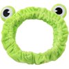 Sofita Funny Frog Headband Cute Frog Eye Elastic Headband for Face Washing Skincare Makeup Spa Headband Frog Head Wrap Green Frog Hair Band Funny Gifts for Women Teen Girls