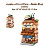 ASSTYSXH Japanese Street View Ramen Shop, Mini Building Blocks Bricks Set, 412PCS Mini Building Blocks Model Mini Shop Bricks Set, Creative Thinking DIY Toy for Adults Kids Boys Girls