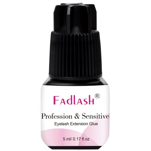 Eyelash Extension Glue FADLASH Extra Strong Lash Glue 5ml 1S Dry Time 8 Weeks Retention Lash Extension Glue Maximum Bonding Power Professional Use Only (Never for DIY/Cluster Lashes)
