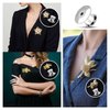 40PCSLocking Pin, Backs LockingPin,Keepers Clasp,Flat Head clamp,Needle Back Lock,Suitable for brooches, Lapels, Badges, Enamel Needles and DIY Crafts,Without Needle