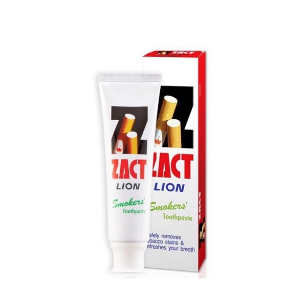ZACT (Red) 160g.1 bulb of Toothpaste for Smokers. Makes Teeth Clean and Bright and Also Gentle on Tooth Enamel, reducing Bad Breath, Cigarette Smell, Fresh Breath