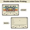 REWIDPARTY 80's Throwback Party Invitations with Envelopes & Stickers（Set of 15） 80's Cassette Tape Shaped Fill-in Invitations Best of 80's Invites Cards 80's Birthday Party Celebration Supplies