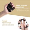 FLYFE Grip Strength Trainer Kit (5 Pack), Forearm Strengthener, Hand Squeezer Adjustable Resistance, Finger Stretcher, Grip Ring, Relief Ball and Finger Exerciser for Men and Women, Injury Recovery