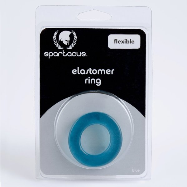 Elastomer Relaxed Fit Cock Ring - Blue