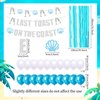 JeVenis Luxury Last Toast On The Coast Banner Beach Bach Banner Beach Bachelorette Party Decorations Coastal Bach Party Supplies