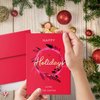 Blank Red A7 (5" x 7") Cards with Envelopes – Great for Customized and Personalized Holiday, Christmas, Xmas and New Year Greetings, Party Invitations, Thank You Cards and Announcements – 25 SETS