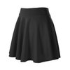 Urban CoCo Women's Basic Versatile Stretchy Flared Casual Mini Skater Skirt (Medium, Black)