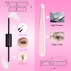 DIY Lash Extension Kit Lash Bond and Seal Lash Clusters Kit ? Pcs Cluster Lashes D Curl with Lash Tweezers for Individual Lashes Kit Eyelash Extension Kit at Home (Kit 40D+50D-0.07D, 8-16mm)