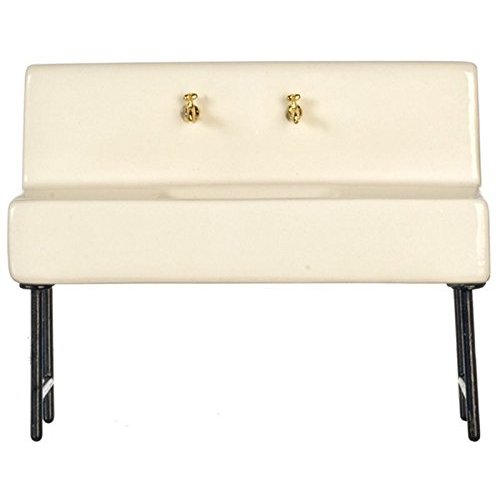 Handley House Dollhouse Miniature Vintage Look Retro Ceramic Sink