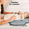 Portable Diaper Changing Pad - Waterproof Travel Changing Mat for Baby, Foldable Baby Diaper Clutch, Detachable Baby Travel Diaper Mat for Diaper Changing Station, Diaper Change Mat (Black Geo)