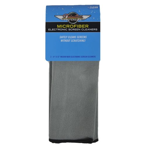 Eurow Microfiber Screen Cleaning Cloths for Electronics and Glasses, Gray, 2 Pack