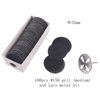 MZCMSL 100pcs Sandpaper Disc and 1pcs Metal Drill Bit, 3/32 Shank Pedicure Sanding Disc Bit for Dead Skin Callus Electric Foot File #150 Grit (Medium,35mm)