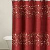Popular Bath Aubery Shower Curtain, Burgundy 72.00" x 70.00"