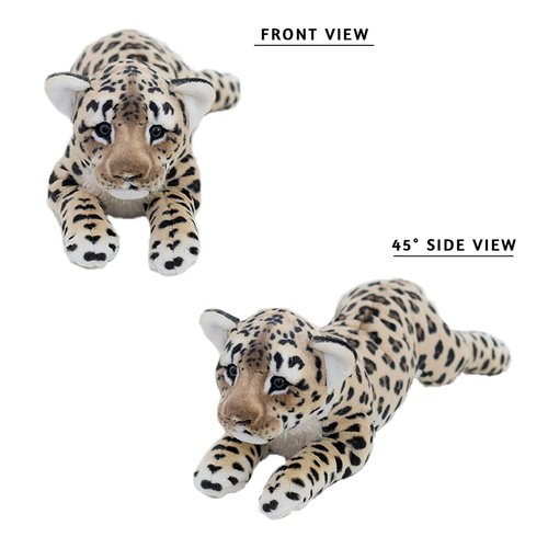 Gisqis Cheetah Stuffed Animal, 24" Leopard Stuffed Animal Cheetah Stuffy Leopard Plush Toys Cute Safari Realistic Stuffed Animals Jaguar Plush Birthday Valentine Gift for Girls Boys