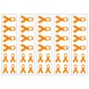 40 Orange Ribbon Temporary Tattoos: Multiple Sclerosis, Lupus, Leukemia Awareness Tattoo