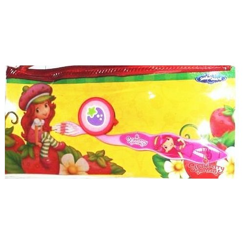 Strawberry Shortcake Toothbrush Set with Cap Incl: Zippered Pouch