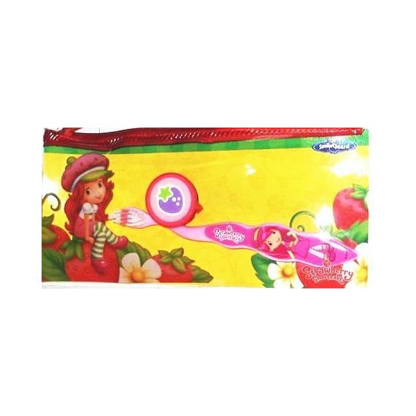 Strawberry Shortcake Toothbrush Set with Cap Incl: Zippered Pouch