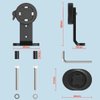 Out-Front Bike Stem Phone Mount, Quick-Release Bike Phone Mount for Mountain Bike Road Bike Scooter, Upgraded Aluminum Bicycle Phone Holder with Adhesive Adapter for 4.7-7.0" Smartphones and iPhone