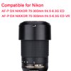 HB-77 Lens Hood & 58mm Lens Cap Compatible for Nikon AF-P DX NIKKOR 70-300mm f/4.5-6.3G ED Lens (1+1 Pack)