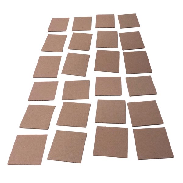 Bonka Bird Toys 2465 Pk24 Cardboard Squares Foot Talon Craft Part Bird Toys Conures Amazons Cockatiels and Similar