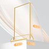 HIIMIEI Acrylic Gold Frames Sign Holders 4x6, Double Sided Table Menu Display Stand, Wedding Table Numbers Holder(6 Pack)