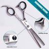 LePinko Hair Cutting Scissors Set, Professional Trimming and Thinning Shears Kit, 6.5 Inch Japanese Stainless Steel With PU Case and Carbon Anti-static Comb, Hairdressing For Home, Salon, Barber