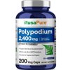 NusaPure Polypodium Leucotomos Extract 2400mg 200 Veggie Capsules (Vegetarian, Non-GMO, Vegan)