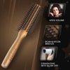 Bossman Boar & Nylon Bristle Hair Brush - 2 inch Round Brush - Blow Dryer Brush for Styling, Curling - Detangling and Straightening Hair Dryer Brush