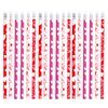 Nydotd 50Pcs Valentines Day Pencils, Valentines Wood Pencils Bulk with Erasers for Kids Party Favors Valentine's Day Exchange Gifts Goodie Bags Fillers Giveaways School Classroom Rewards Heart Pattern