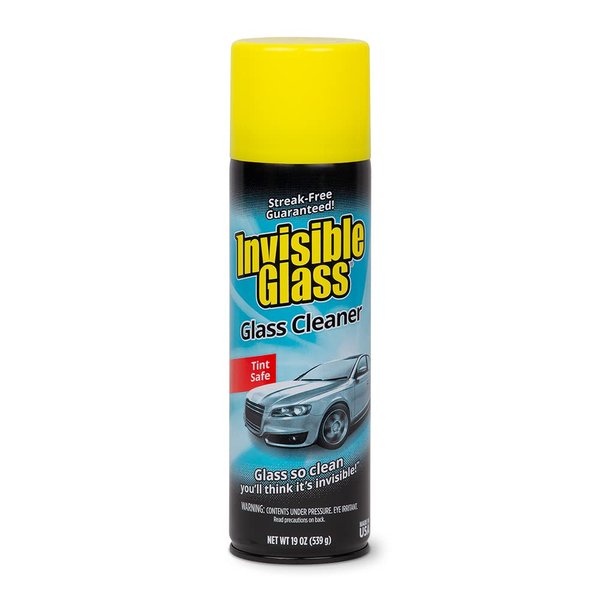 Invisible Glass 91164 19-Ounce Cleaner for Auto and Home for a Streak-Free Shine, Deep Cleaning Foaming Action, Safe for Tinted and Non-Tinted Windows, Ammonia Free Foam Glass Cleaner, Pack of 1