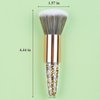 Ycyan Nail Art Dust Powder Remover Brush Rhinestone Handle Nail Art Dust Cleaner Brush Professional Nail Art Tool for Acrylic Gel Nails