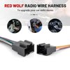 RED WOLF Radio Wiring Harness w/Antenna Adapter Compatible with 2006-2013 GM GMC Sierra Chevy Impala Buick Cadillac Install Aftermarket Stereo CD Player Receiver Wire Cable Adapter