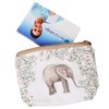 Women and Girls Cute Fashion Coin Purse Wallet Bag Change Pouch Key Holder (Forest Elephant)