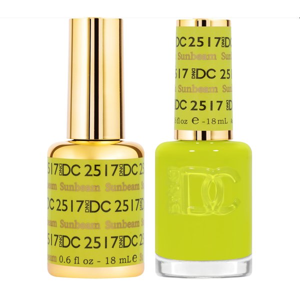 DND Gel Polish Set - 1 each of Gel Polish and Nail Polish, 2517 Sunbeam, 0.5 Fl Oz