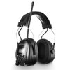 PROTEAR AM/FM Radio Headphones 25dB NRR,Noise Reduction Safety Earmuffs,Digital Display Headset,Powered by AA Battery,Hearing Protection for Walkman Mowing Lawn Work(Black)