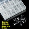 360Pcs Soft Gel Toe Nail Tips for Soak off Gel Extension Systems, Short Pre-shaped Full Cover False Toenails Gel Tips Clear Press on Nails,12 Sizes Summer Toe Tips for Home DIY Salon Manicure.