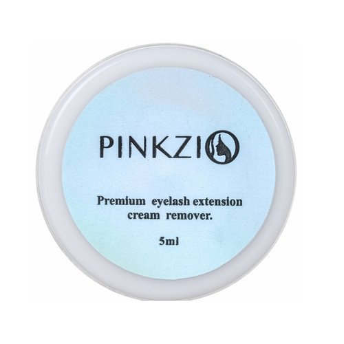 Eyelash Extension Glue Remover, PINKZIO Lash Extension Cream Remover For Eyelash Extension Glue, Fast Lash Adhesive Dissolution, Easy To Control, No Damage To Natural Lahes-5 ml, white