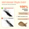 DIYOMO Microlink Hair Extensions - Human Hair,Brown To Caramel Blonde Micro link Hair Extensions Human Hair 18inch Microlink Hair Extensions,Microlink Hair 30G/Pack