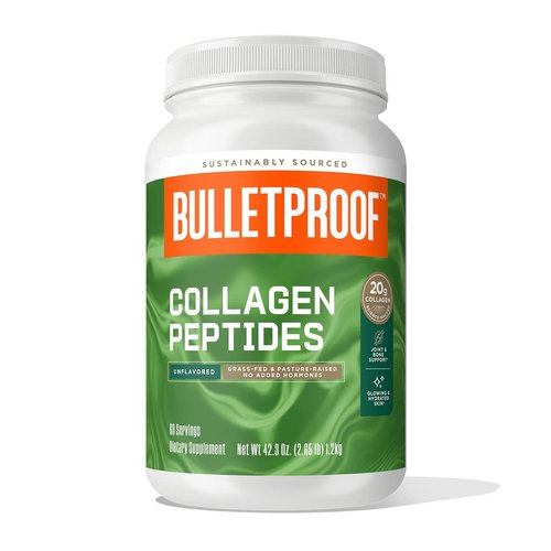 Bulletproof Unflavored Collagen Peptides Powder, 42.3 Ounces, Grass-Fed Collagen Protein and Amino Acids for Skin, Bones and Joints