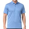Men's Dry Fit Golf Polo Shirt (as1, Alpha, l, Regular, Regular, Light Blue)