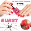 4 Pack Gel Nail Polish Remover,Gel Polish Remover For Nails In 1-5 Mins - Quick & Easy Gel Polish Remover Gift Set- Don't Hurt Nails, Professional Non-Irritating Nail Polish Gel Remover - 0.5 Fl Oz