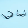 Toddmomy 60Pcs Mini Doll Sunglasses Doll Dress up Glasses Mini Black Eyeglasses for Dolls Costume Accessories