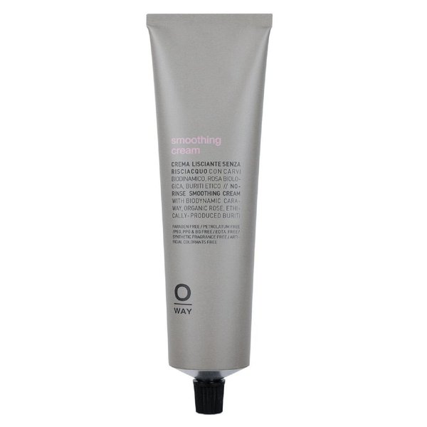 0way SMOOTHING CREAM, Made in Italy - Biodynamic For Smooth Creme, Create Frizz-free, Velvety Soft Hair (5 oz)