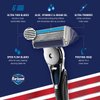 Barbasol Ultra 6 Plus Men's Razor with 2 Razor Blade Refills (1 Handle + 2 Cartridges), Mens Razors/Blades