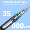 Professional Nail Drill ,Lumcrissy Portable Rechargeable 35000 RPM Electric Nail File E-File ,Acrylic Nail Tools ,Polishing,Nail Removing