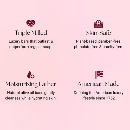 Caswell-Massey Centuries Lavender Luxury Bar Soap, Moisturizing & Scented Bath Soap for Women & Men, Natural Soap for Face, Body and Hands, 5.8 Oz Bath Bar (1 Soap Bar)