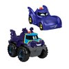 Fisher-Price DC Batwheels Light-Up 1:55 Scale Toy Cars 2-Pack, Bam The Batmobile and Buff, Preschool Pretend Play Ages 3+ Years