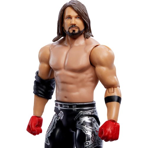 Mattel WWE Main Event Action Figure, Series #147 AJ Styles 6-inch Collectible with 10 Articulation Points & Life-Like Look