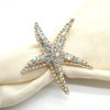 Joyindecor Crystal Starfish Napkin Rings - Set of 6 Rhinestone Coastal Nautical Napkin Ring Holders for Wedding Party, Beach/OceanTheme Dining Table Decoration Accessories